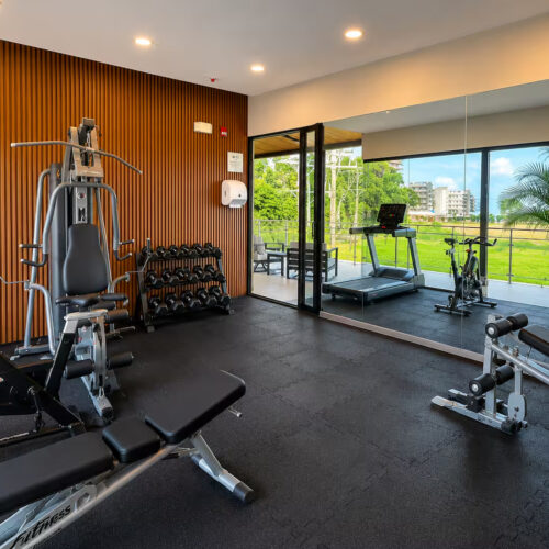 Gym at the KAIA Jacó condominium